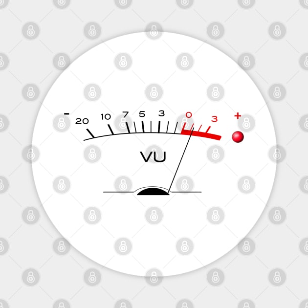 VU Meter (transparent) Magnet by Stupiditee